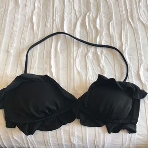 Black Ruffle bikini top